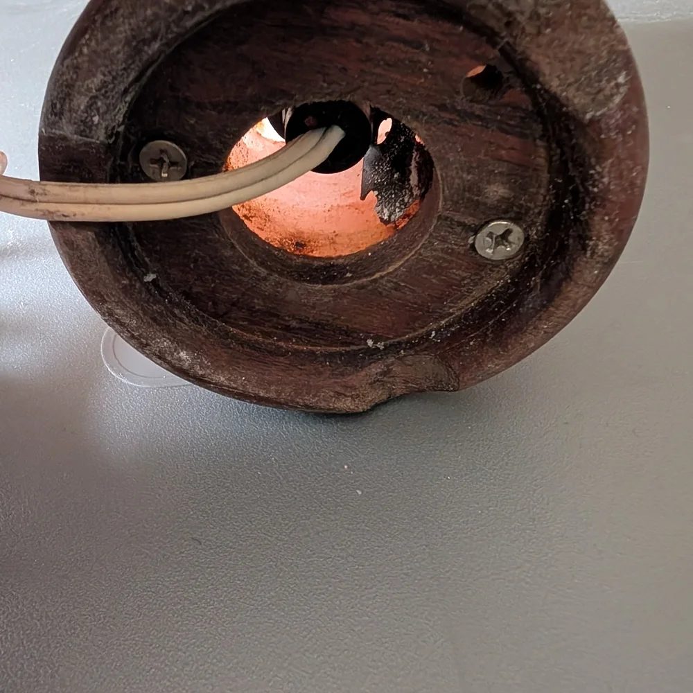 Himalayan‎ Salt Lamp with Wooden Base